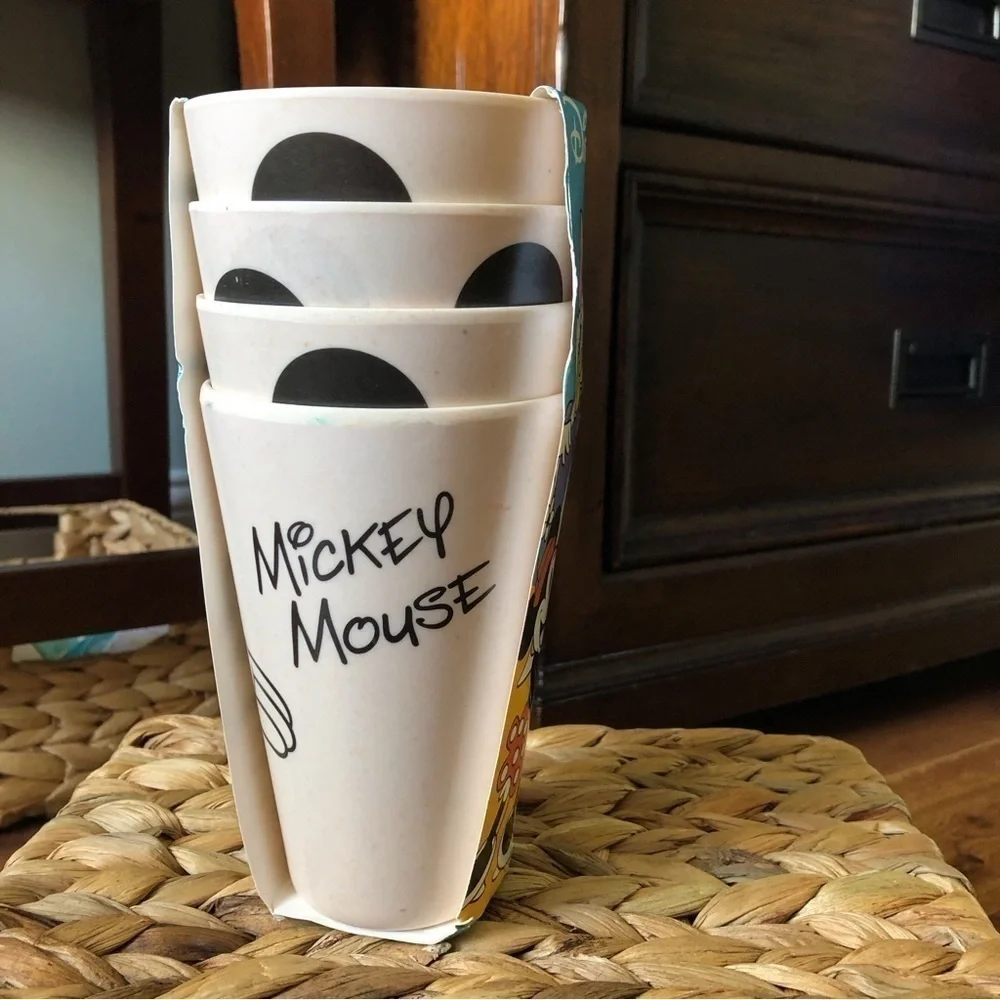Disney All Eyes on Mickey Mouse bamboo tumblers set of 4